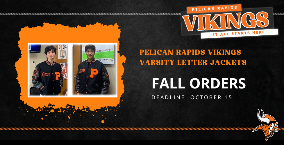Fall letter jacket order deadline october 15